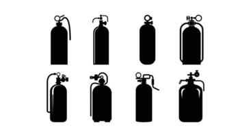 Oxygen Tank Essentials Vector Illustration