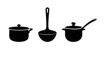 Culinary Elegance Stylish Ladle Design vector