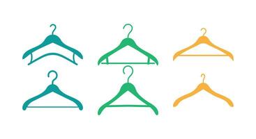 Modern Wardrobe Stylish Hanger Illustration vector