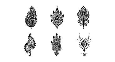 Timeless Henna Flourish vector