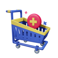 Add To Card Ecommerce 3D Icon png