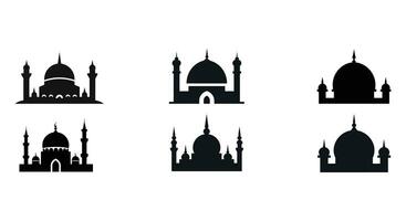 Intricate Mosque Design in Shadow Play vector