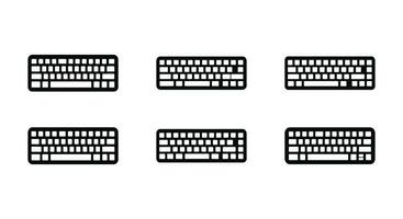 sinfonía de llaves moderno teclado diseño vector