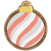 Kerstmis bal peperkoek koekje. png