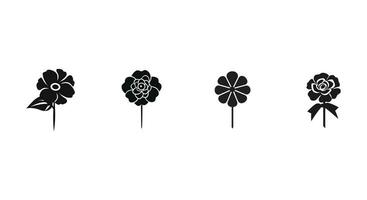 Bloom in Style Chic Lapel Flower Vector Set