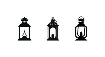 Soothing Lantern Silhouette vector