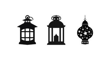 Luminous Nightscape Lantern Vector