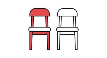 Contemporary Furniture Icon , chair vector art