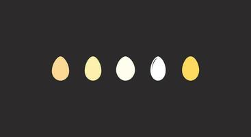 huevos colección diverso huevo vector elementos