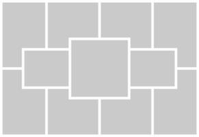 Pictures or photos frame collage vector