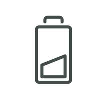 Batteries related icon outline and linear vector. vector