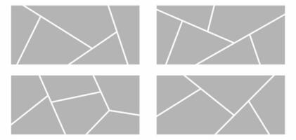 Pictures or photos frame collage abstract photo frames and digital photo wall template vector