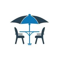 Patio furniture icon vector