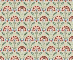 Mughal floral seamless pattern. Colorful vintage motif background. Seamless pattern with decorative flowers ethnic motif, and Mughal art flower bunch. vector