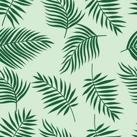 Tropical seamless pattern with palm leaves. Design for fabric, textile print, wrapping, cover. vector