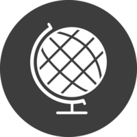 spotten global Symbol im schwarz Kreis. png