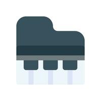 piano music icon vector