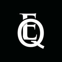 Letter EQ modern monogram logo vector design, logo initial vector mark element graphic illustration design template