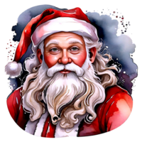 Natale acquerello clipart etichetta - ai generato png