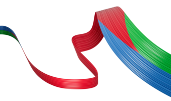 3d drapeau de Érythrée 3d ondulé brillant Érythrée ruban , 3d illustration png