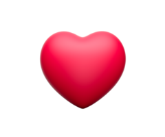 rosa kärlek hjärta 3d illustration png