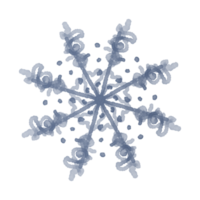 acuarela invierno fiesta clipart mano dibujado Armada azul copos de nieve png