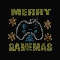 Merry gamemas 3 vector