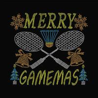 Merry gamemas 5 vector