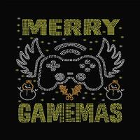 Merry gamemas 4 vector