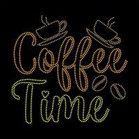 Coffee time tshirt design vector