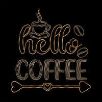 Hello coffee 1 vector
