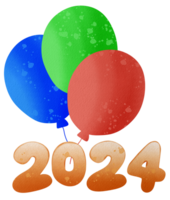 contento nuovo anno 2024 png