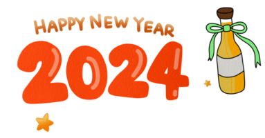 feliz año nuevo 2024 png