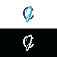 Letter CJ luxury modern monogram logo vector design, logo initial vector mark element graphic illustration design template