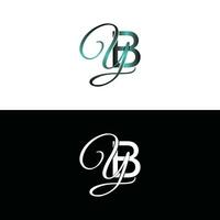 Letter BY luxury modern monogram logo vector design, logo initial vector mark element graphic illustration design template