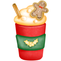 de koffie Kerstmis png