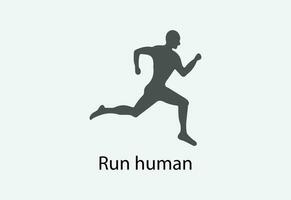 corriendo hombre silueta logo diseños, maratón logo modelo vector