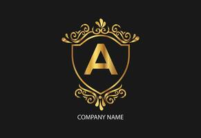 latter A natural and organic logo modern design. Natural logo for branding, corporate identity and business card vector