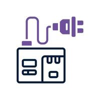 charger camera dual tone icon. vector icon for your website, mobile, presentation, and logo design.