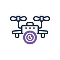 drone camera dual tone icon. vector icon for your website, mobile, presentation, and logo design.