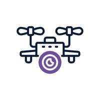 drone camera dual tone icon. vector icon for your website, mobile, presentation, and logo design.