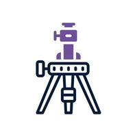 tripod dual tone icon. vector icon for your website, mobile, presentation, and logo design.