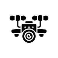 drone camera glyph icon. vector icon for your website, mobile, presentation, and logo design.