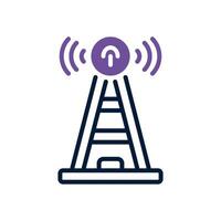 antenna dual tone icon. vector icon for your website, mobile, presentation, and logo design.