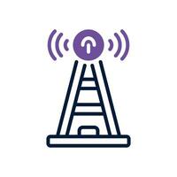 antenna dual tone icon. vector icon for your website, mobile, presentation, and logo design.