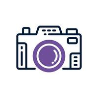 camera dual tone icon. vector icon for your website, mobile, presentation, and logo design.