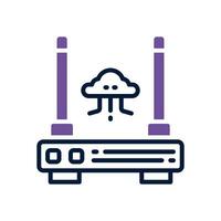 router dual tone icon. vector icon for your website, mobile, presentation, and logo design.