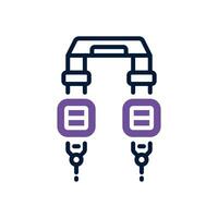 camera strap dual tone icon. vector icon for your website, mobile, presentation, and logo design.