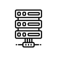 server line icon. vector icon for your website, mobile, presentation, and logo design.