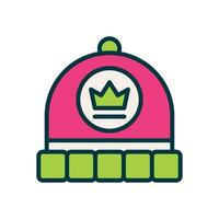 beanie filled color icon. vector icon for your website, mobile, presentation, and logo design.